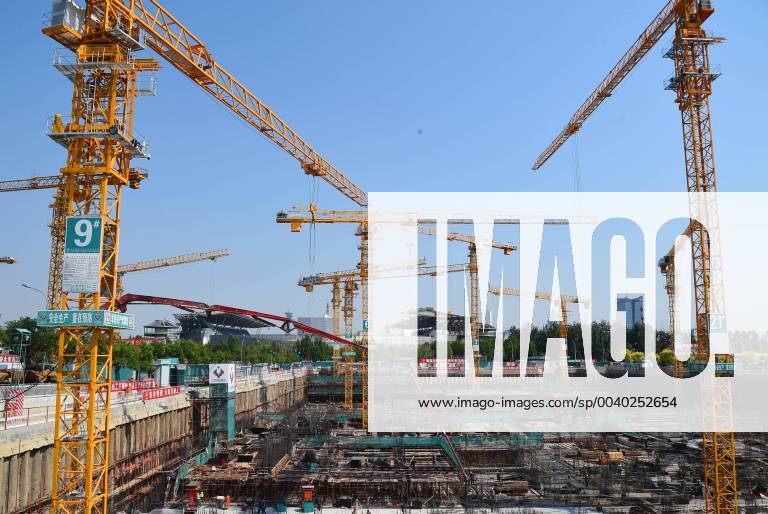 (190510) -- BEIJING, May 10, 2019 (Xinhua) -- Photo taken on May 9, 2019 shows the construction site of the Winter Olympic Village of the 2022 Winter Olympic Games Olympische Spiele Olympia OS in Beijing, China. According to an exclusive interview on Thursday with Xu Zhijun, deputy secretary of the Beijing Organizing Committee for the 2022 Olympic and Paralympic Winter games Winterspiele Spiele Summer games the preparation work is so far going smoothly in terms of many aspects such as infrastructure construction projects, as there are 1000 days left until the 2022 Beijing Winter Olympics begin. (Xinhua Ren Chao) (SP)CHINA-BEIJING-BEJING 2022 OLYMPIC GAMES-VENEUS-CONSTRUCTION SITE (CN)