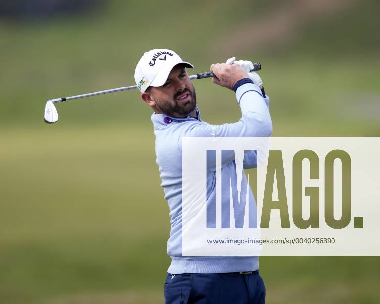 10th May 2019, Hillside Golf Club, Southport, England; Betfred British Masters, hosted by Tommy Fleetwood, day 2; Matthew Baldwin (ENG) plays his approach from the fairway on the par four 8th hole ActionPlus12132894 DavidxBlunsden