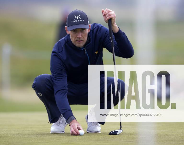10th May 2019, Hillside Golf Club, Southport, England; Betfred British Masters, hosted by Tommy Fleetwood, day 2; Niklas Lemke (SWE) leading the tournament before the suspension of play at 10 under par, putts for birdie on the par three 4th hole ActionPlus12132909 DavidxBlunsden
