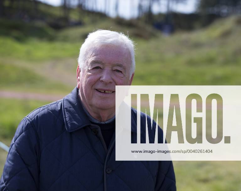 10th May 2019, Hillside Golf Club, Southport, England; Betfred British Masters, hosted by Tommy Fleetwood, day 2; Former Liverpool FC legend Ian Callaghan, who made a record 857 appearances for the club, poses for a photo on the 8th hole ActionPlus12133153 DavidxBlunsden