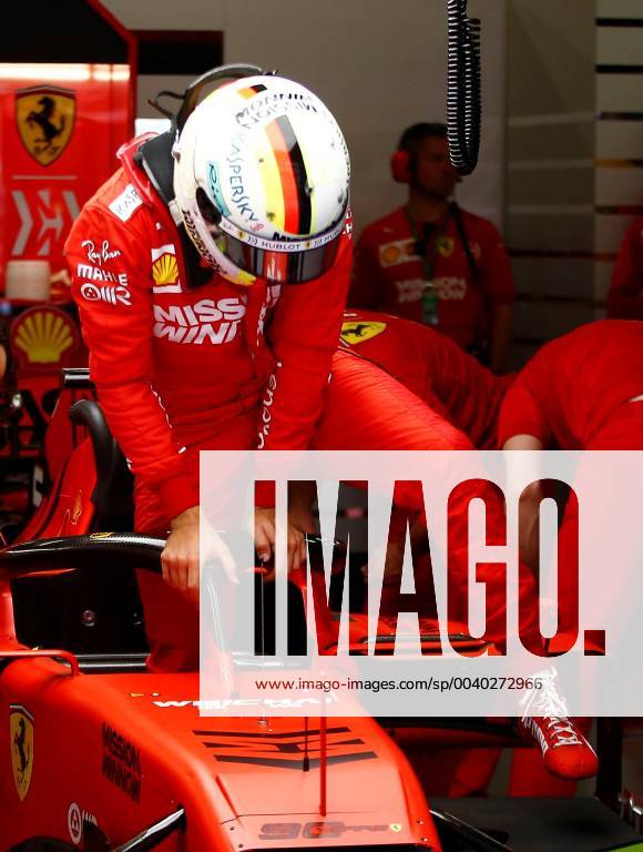 German Formula One driver Sebastian Vettel, Ferrari, is seen at the team s garage during the free practice session for the Spanish Grand Prix at Montmelo circuit in Montmelo, Barcelona, Spain, 11 May 2019. Formula One Spanish Grand Prix will take place 12 May 2019. 2019 Spanish Grand Prix !ACHTUNG: NUR REDAKTIONELLE NUTZUNG!