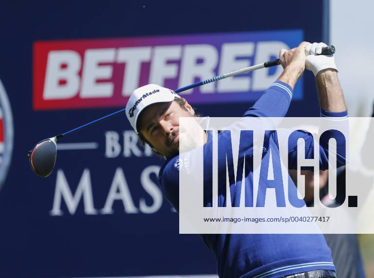 11th May 2019, Hillside Golf Club, Southport, England; Betfred British Masters, hosted by Tommy Fleetwood, day 3; Victor Dubuisson (FRA) plays his drive on the 2nd tee ActionPlus12133640 AlanxMartin