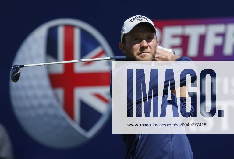 11th May 2019, Hillside Golf Club, Southport, England; Betfred British Masters, hosted by Tommy Fleetwood, day 3; Maximilian Kieffer (GER) plays his drive on the 2nd tee ActionPlus12133641 AlanxMartin