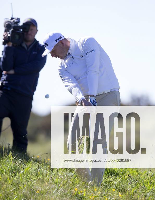 11th May 2019, Hillside Golf Club, Southport, England; Betfred British Masters, hosted by Tommy Fleetwood, day 3; Matt Wallace (ENG) hits his second shot from heavy rough on the par four 14th hole ActionPlus12133790 DavidxBlunsden