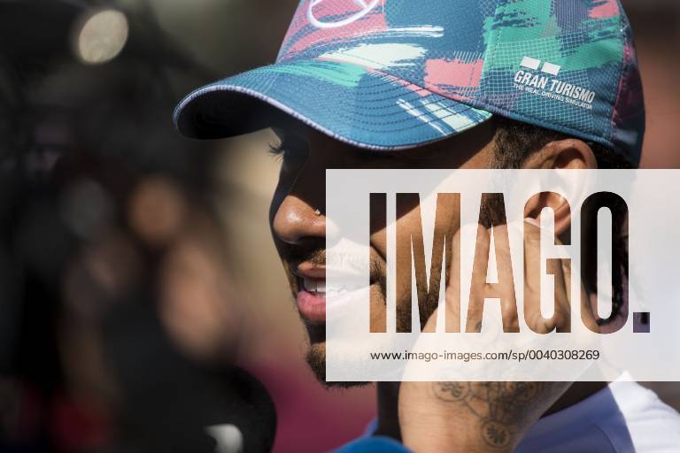 Montmelo, Spain - LEWIS HAMILTON of Mercedes AMG Petronas Motorsport talks to the media after the Formula 1 Spanish Grand Prix at Circuit de Barcelona-Catalunya in Montmelo, Spain. 2019 Formula 1 Spanish Grand Prix - Hamilton wins - ZUMAg147 20190512_zap_g147_028