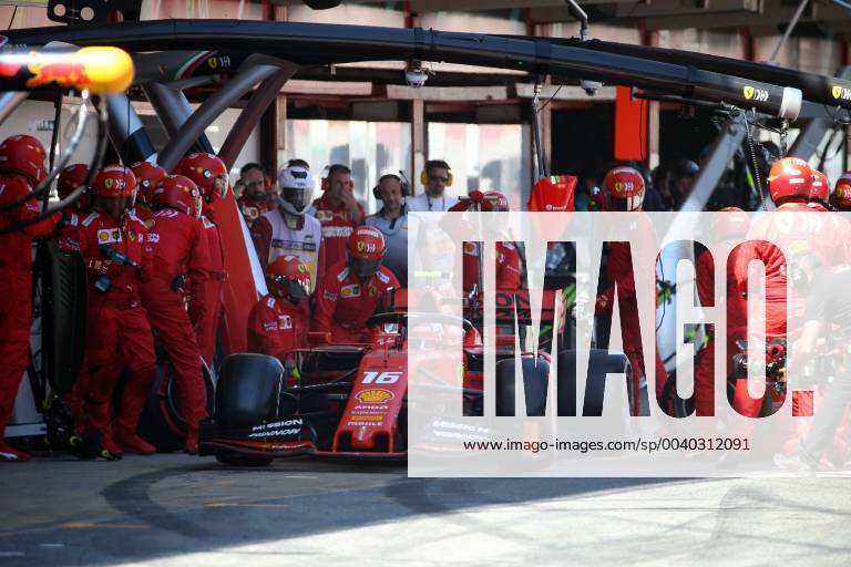 Photo4 LaPresse 12 05 2019 Montmelo, Spain Grand Prix Formula One Spain 2019 In the pic: pit stop Charles Leclerc (MON) Scuderia Ferrari SF90