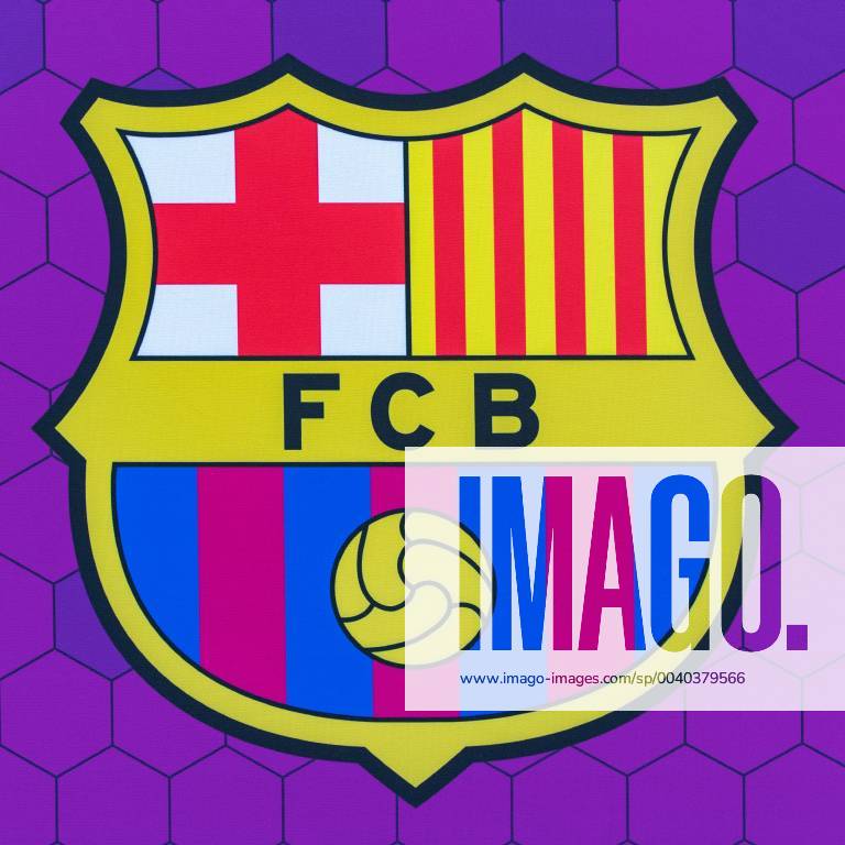 Logo FC Barcelona in the stadium Symbol picture, 17 05 2019, Budapest, football, women, UEFA Women s Champions League, VfL Wolfsburg Olympique Lyonnais