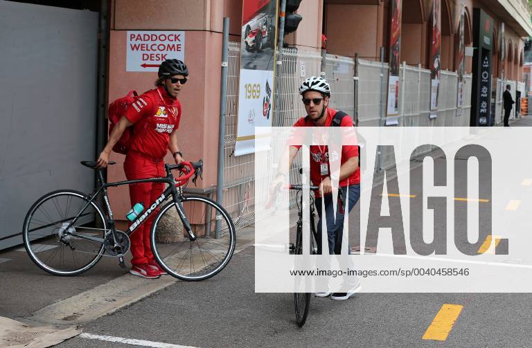 Sebastian Vettel, Antti Kontsas, Physiotherapist, Scuderia Ferrari, formula 1 GP, Monaco 22 05 2019 Photo mspb Jean Petin Sebastian Vettel, Antti Kontsas, Physiotherapist, formula 1 GP, Monaco