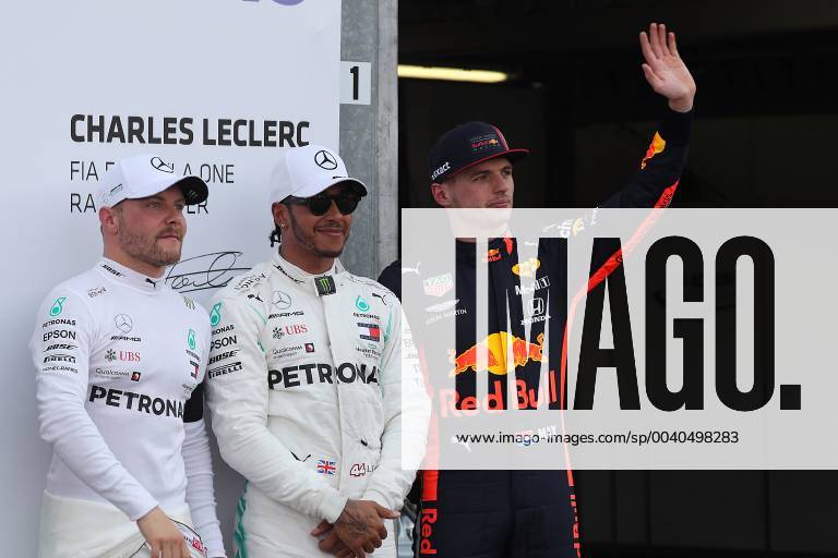 Photo4 LaPresse 25 05 2019 Monte Carlo, Monaco Grand Prix Formula One Monaco 2019 In the pic pole position : 1st position Lewis Hamilton (GBR) Mercedes AMG F1 W10 2nd position Valtteri Bottas (FIN) Mercedes AMG F1 W10 3rd position Max Verstappen (NED) Red Bull Racing RB15