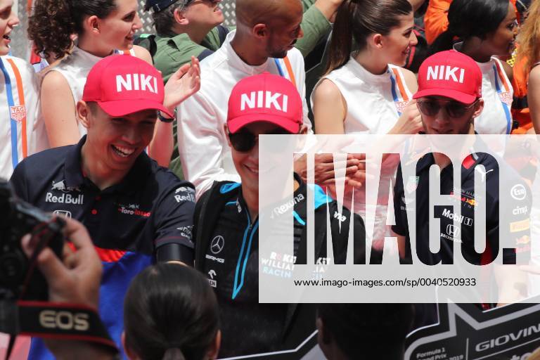 Photo4 LaPresse 26 05 2019 Monte Carlo, Monaco Grand Prix Formula One Monaco 2019 In the pic: Alexander Albon (THA) Scuderia Toro Rosso STR14, George Russell (GBR) Williams Racing FW42 and Pierre Gasly (FRA) Red Bull Racing RB15