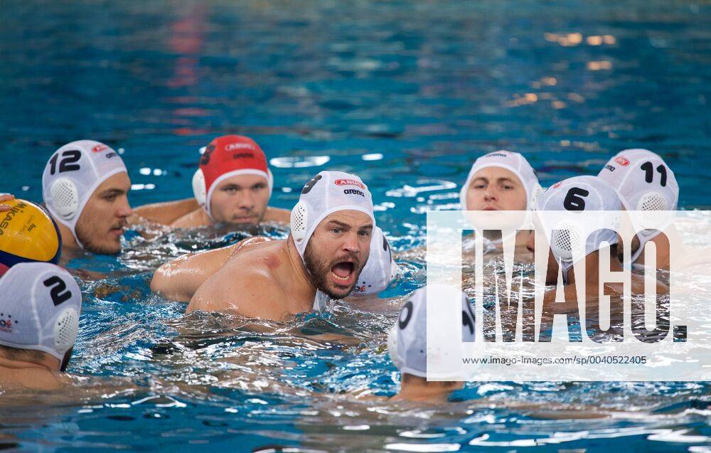 Water Polo Bundesliga Men 26 05 2019 Swimming Pool Berlin Schöneberg DWL Play Off 2018 2019 Final 3 Game Wasserfreunde Spandau against Waspo 98 Hannover 12 8 SPANDAU is German Champion Captain Marko STAMM tunes up his team