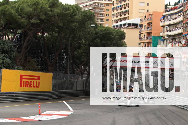 26th May 2019, Monte Carlo, Monaco; F1 Grand Prix of Monte Carlo, race day; Mercedes AMG Petronas Motorsport, Lewis Hamilton leads the race start ahead of Bottas and Verstappen ActionPlus12138141 Octane