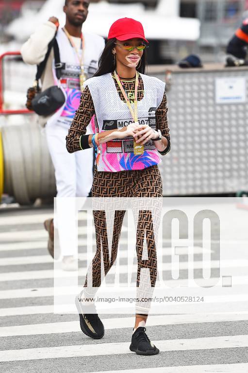 Formula 1 FIA, 2019 Monaco Grand Prix Race, v l Winnie Harlow, Canadian Model Monte Carlo eel-fotografie Eberhard Krieger