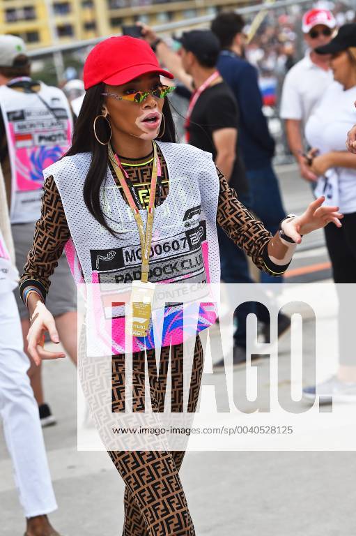 Formula 1 FIA, 2019 Monaco Grand Prix Race, v l Winnie Harlow, Canadian Model Monte Carlo eel-fotografie Eberhard Krieger