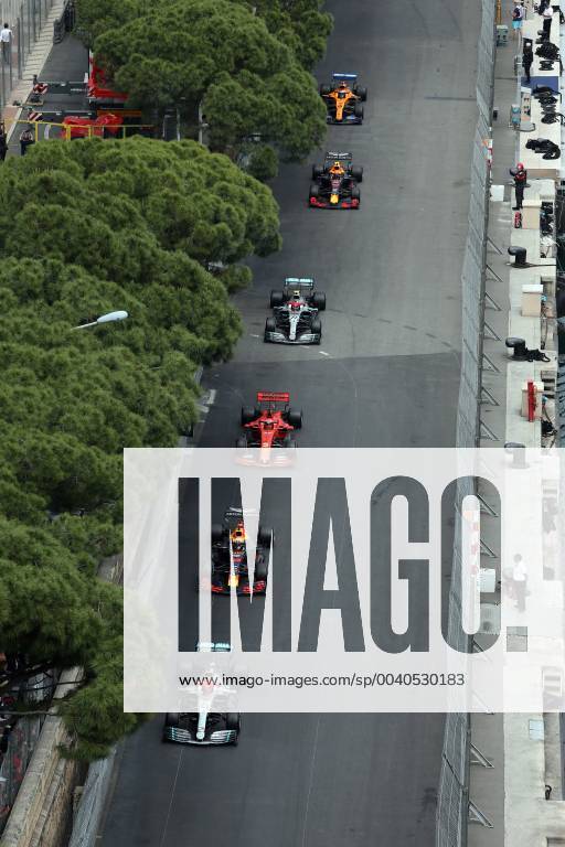 Photo4 LaPresse 26 05 2019 Monte Carlo, Monaco Grand Prix Formula One Monaco 2019 In the pic: Lewis Hamilton (GBR) Mercedes AMG F1 W10, Max Verstappen (NED) Red Bull Racing RB15 , Sebastian Vettel (GER) Scuderia Ferrari SF90 , Valtteri Bottas (FIN) Mercedes AMG F1 W10