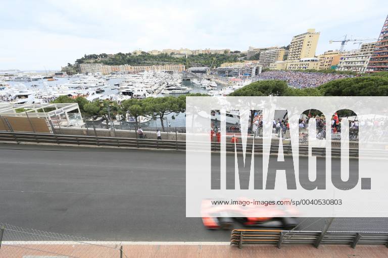 View from Avenue d Ostende to Port Hercule and the race track, Formula 1 Grand Prix, Principality of Monaco, Cote dÂ Azur Mediterranean Sea