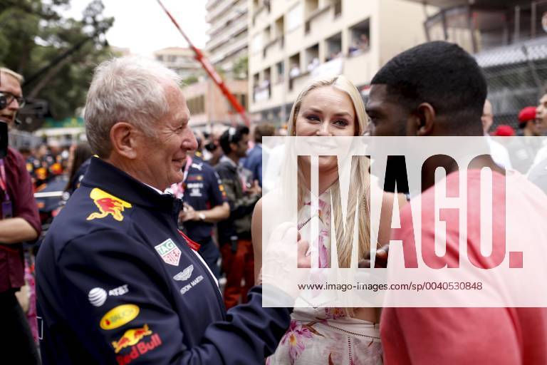 Motorsports: FIA Formula One World Championship, WM, Weltmeisterschaft 2019, Grand Prix of Monaco, Dr. Helmut Marko (AUT, Aston Martin Red Bull Racing), Lindsey Vonn and Pernell Karl P.K. Subban Monte Carlo Monaco