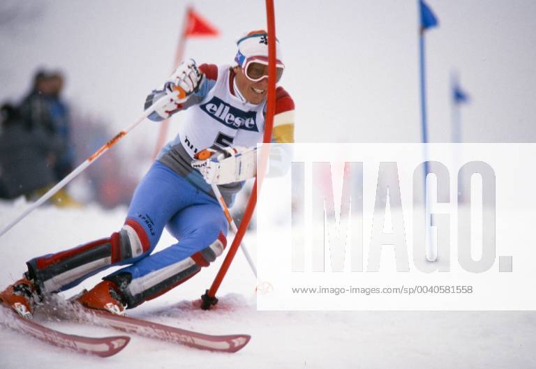 Alpine Skiing World Cup 1985 1986 Kitzbuehel ZURBRIGGEN SUI Alpine Skiing World Cup 1985 1986 Kitzbuehel Slalom 19 01 1986 Pirmin ZURBRIGGEN Switzerland Kitzbuehel Austria