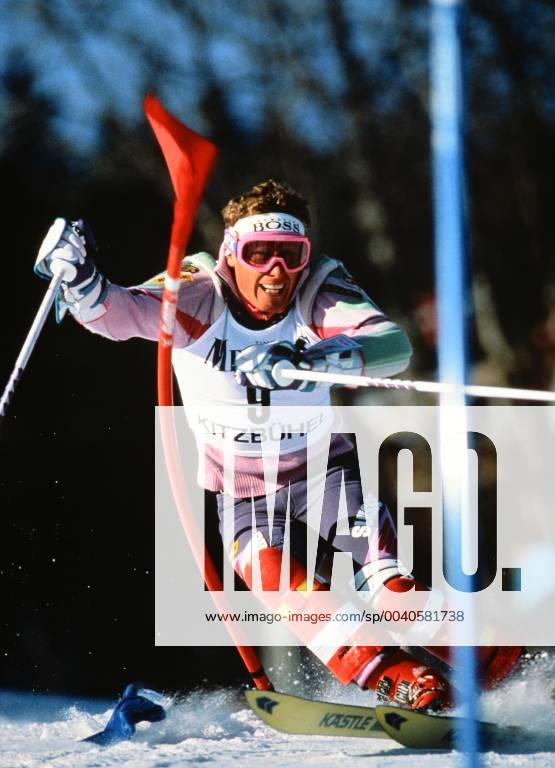 Ski Alpine World Cup 1988 1989 Kitzbuehel ZURBRIGGEN SUI Ski Alpine World Cup 1988 1989 Kitzbuehel Slalom 15 01 1989 Pirmin ZURBRIGGEN Switzerland Kitzbuehel Austria