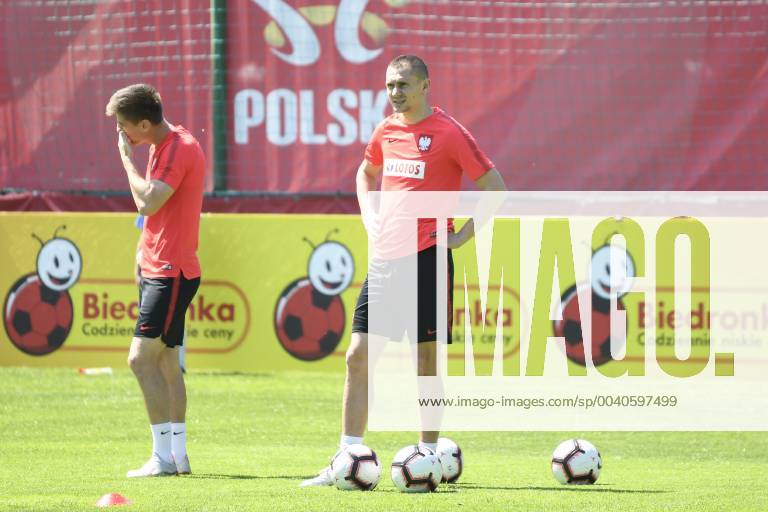 WARSZAWA 31.05.2019 TRENING REPREZENTACJI POLSKI --- POLISH FOOTBALL national team, Nationalteam TRAINING SESSION IN WARSAW KRZYSZTOF PIATEK, ARTUR JEDRZEJCZYK FOT. MACIEJ BIALY FOTOPYK NEWSPIX.PL --- Newspix.pl 190531BIA016