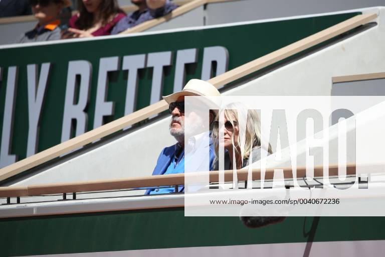 Ion Tsiriac and Nadia Comaneci, USA ROU, during quarterfinals of 2019 French Open at Roland Garros, Paris