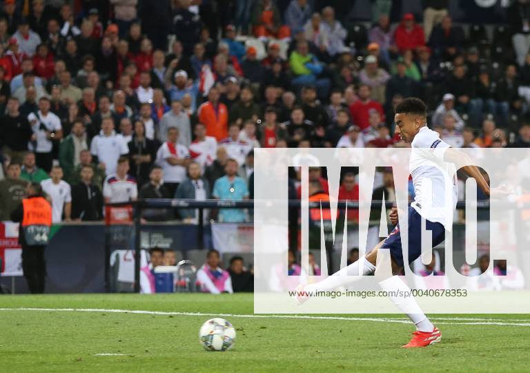 Netherlands v England UEFA Nations League Semi-Final Jessie Lingard of England scores what he thinks is their second goal only for it to be ruled offside during the UEFA Nations League Semi-Final match at Estadio D. Afonso Henrique, Guimaraes Content Not Available For UK Newspapers