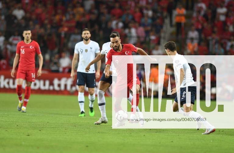 Turkeys Kenan Karaman during Euro 2020 group H qualifying soccer match between Turkey and France at the Konya City Stadium in Konya, Turkey
