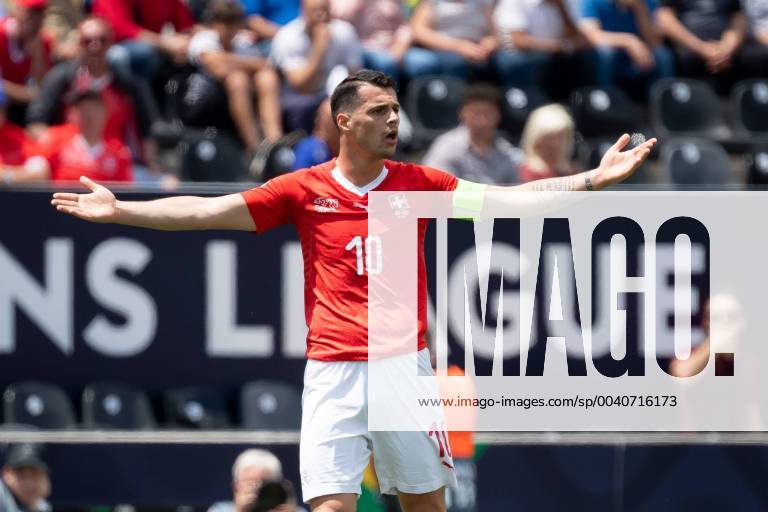 Guimaraes, Portugal, 09 06 2019, UEFA Nations League, 3rd place match, Switzerland England, granite Xhaka CHE gesticulated, gestic Defodi 01053043007 Defodi-053 DF???L REGULATIONS PROHIBIT ANY USE OF PHOTOGRAPHS AS IMAGE SEQUENCES AND OR QUASI-VIDEO.