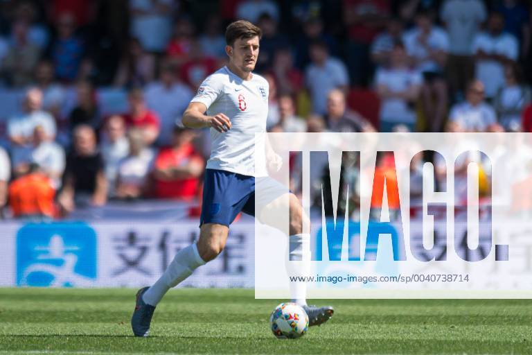 Guimaraes, Portugal, 09 06 2019, UEFA Nations League, 3rd place, Switzerland England, Harry Maguire England controls the ball Defodi 09 531 002637 Defodi-531