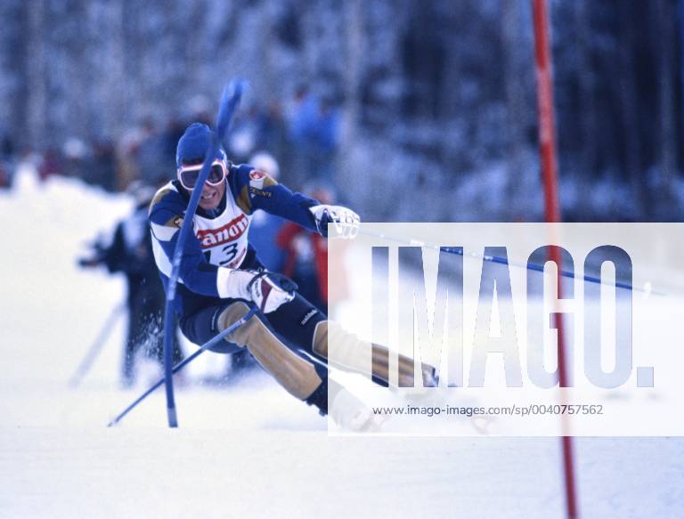 World Ski Championships 1985, Slalom Men Pirmin ZURBRIGGEN SUI SKI ALPIN SAISON 84 85 WM 1985 Bormio Slalom Men 10 02 1985 Pirmin ZURBRIGGEN SUI Bormio Italy