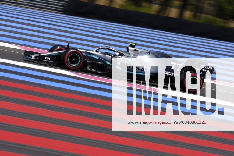 Le Castellet, Var, France - Mercedes Driver VALTTERI BOTTAS (FIN) in action during the second free practice session of the Formula one French Grand Prix at the Paul Ricard circuit at Le Castellet - France F1 2019: French Grand Prix : Practice two - ZUMAp119 20190621_zaf_p119_061