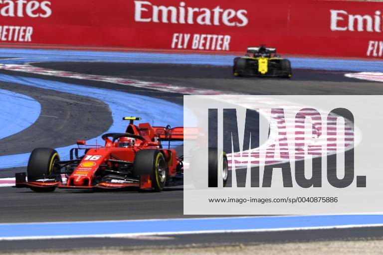 Le Castellet, Var, France - Ferrari Driver CHARLES LECLERC (MC) in action during the Qualifying session of the Formula one French Grand Prix at the Paul Ricard circuit at Le Castellet - France F1 2019: French Grand Prix : Qualifying - ZUMAp119 20190622_zaf_p119_034