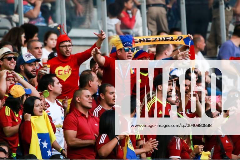 Bolivia vs Venezuela BELO HORIZONTE, MG - 22.06.2019: BOLIVIA VS VENEZUELA - Venezuela fans during a match between Bolivia and Venezuela, valid for the 2019 Copa America group stage, held this Saturday (22) at the Mineirão Stadium in Belo Horizonte, MG. (Photo: Dudu Macedo Fotoarena) x1751291x DuduxMacedo