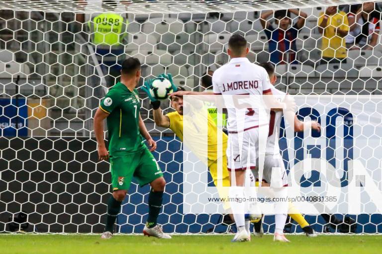 Bolivia vs Venezuela BELO HORIZONTE, MG - 22.06.2019: BOLIVIA VS VENEZUELA - Carlos Lampe, goalkeeper of Bolivia, makes a defense during a match between Bolivia and Venezuela, valid for the group stage of the Copa America 2019, held this Saturday (22) at the Mineirão Stadium in Belo Horizonte, MG. (Photo: Dudu Macedo Fotoarena) x1751319x DuduxMacedo
