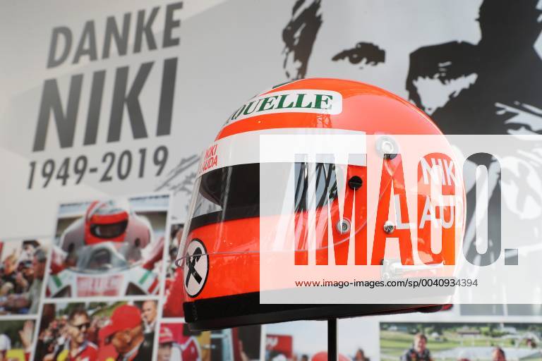 FORMULA 1 - GP of Austria 2019 SPIELBERG,AUSTRIA,27.JUN.19 - MOTORSPORTS, FORMULA 1 - Grand Prix of Austria, Red Bull Ring, preview. Image shows a helmet of Niki Lauda. GEPAxpictures xAndreasxPranter