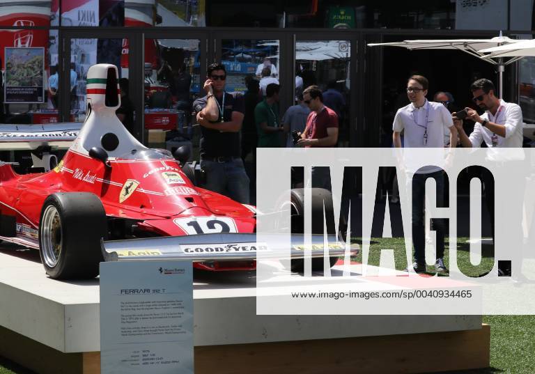 FORMULA 1 - GP of Austria 2019 SPIELBERG,AUSTRIA,27.JUN.19 - MOTORSPORTS, FORMULA 1 - Grand Prix of Austria, Red Bull Ring, preview. Image shows fans and a Ferrari 312T of Niki Lauda, 1975. GEPAxpictures xAndreasxPranter