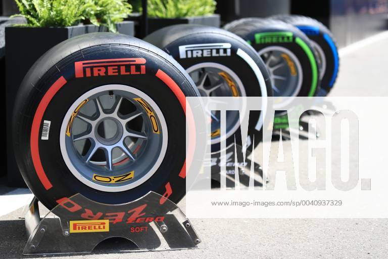 27th June 2019, Red Bull Ring, Spielberg, Austria; FIA Formula 1 Grand Prix, Driver Arrival day; Pirelli tyre selection for the weekends rcing ActionPlus12148344 Octane