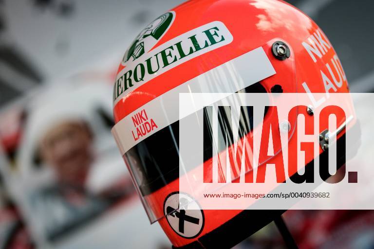 FORMULA 1 - GP of Austria 2019 SPIELBERG,AUSTRIA,27.JUN.19 - MOTORSPORTS, FORMULA 1 - Grand Prix of Austria, Red Bull Ring, preview. Image shows Niki Lauda helmet. GEPAxpictures Klansek