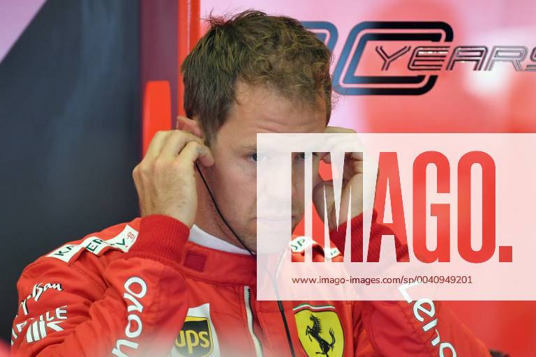 Sebastian VETTEL,GER Scuderia Ferrari in the bpx, gestures, action, single picture, cut single motif, portrait, portrait, portrait Formula 1 GP of Austria,, Red Bull Ring Zeltweg, Spielberg, season 2019, on 27 06 2019