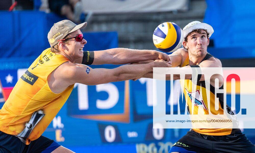 FIVB Beach Volleyball World Championships Hamburg 2019 29 06 2019 Nils Ehlers GER , Lars Flueggen GER FIVB Beach Volleyball World Championships Hamburg 2019 29 06 2019, Hamburg