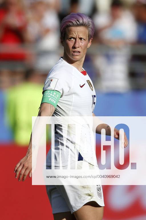 Reims, France, FIFA Women Football World Cup , FIFA Women s World Cup France, Spain vs. USA 1 2 round of 16 on 24 06 2019 at Stade Auguste Delaune Stadium in Reims France Megan RAPINOE USA
