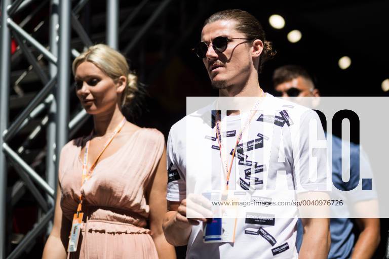 FORMULA 1 - GP of Austria 2019 SPIELBERG,AUSTRIA,30.JUN.19 - MOTORSPORTS, FORMULA 1 - Grand Prix of Austria, Red Bull Ring. Image shows Marcel Sabitzer and his girlfriend. GEPAxpictures xDanielxGoetzhaber