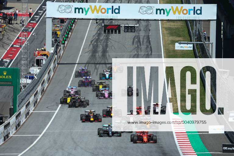 FORMULA 1 - GP of Austria 2019 SPIELBERG,AUSTRIA,30.JUN.19 - MOTORSPORTS, FORMULA 1 - Grand Prix of Austria, Red Bull Ring. Image shows Charles Leclerc (MON Ferrari) and Valtteri Bottas (FIN Mercedes). GEPAxpictures xHaraldxSteiner