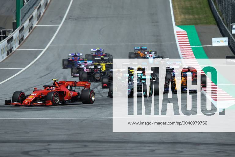FORMULA 1 - GP of Austria 2019 SPIELBERG,AUSTRIA,30.JUN.19 - MOTORSPORTS, FORMULA 1 - Grand Prix of Austria, Red Bull Ring. Image shows Charles Leclerc (MON Ferrari) and Valtteri Bottas (FIN Mercedes). GEPAxpictures xHaraldxSteiner
