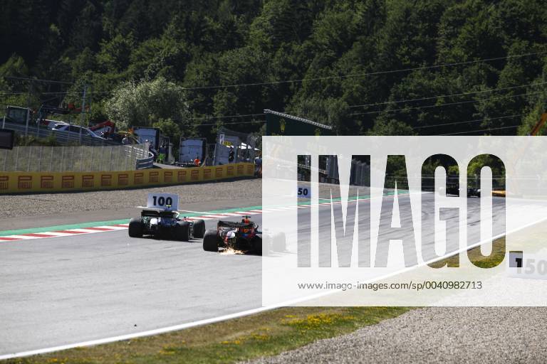 Motorsports: FIA Formula One World Championship, WM, Weltmeisterschaft 2019, Grand Prix of Austria, 77 Valtteri Bottas (FIN, Mercedes AMG Petronas Motorsport), 33 Max Verstappen (NLD, Aston Martin Red Bull Racing), Spielberg Austria