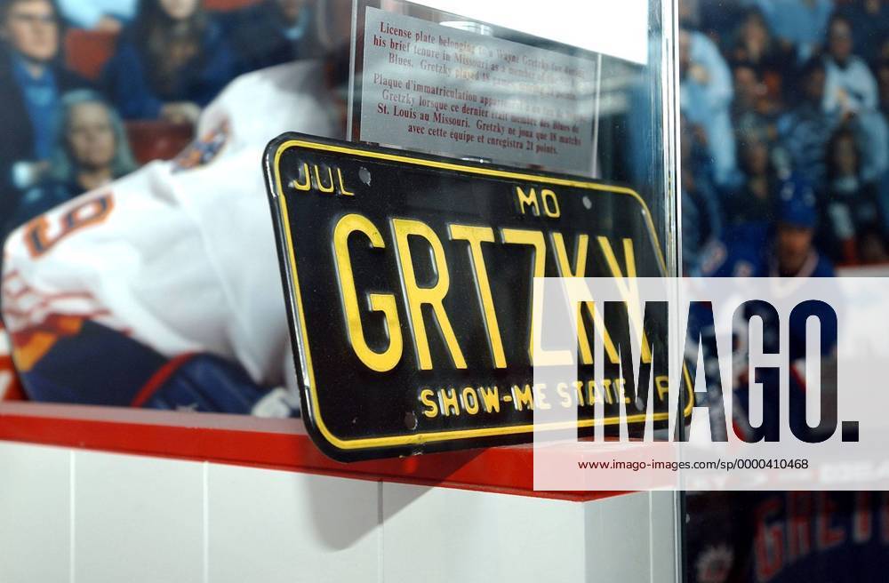 Kennzeichen Grtzky - Andenken an Eishockeylegende Wayne Gretzky Eishockey Herren NHL, National Hockey League 2001 2002, Historie, Geschichte, Museum Einzelbild Hockey Hall of Fame Toronto