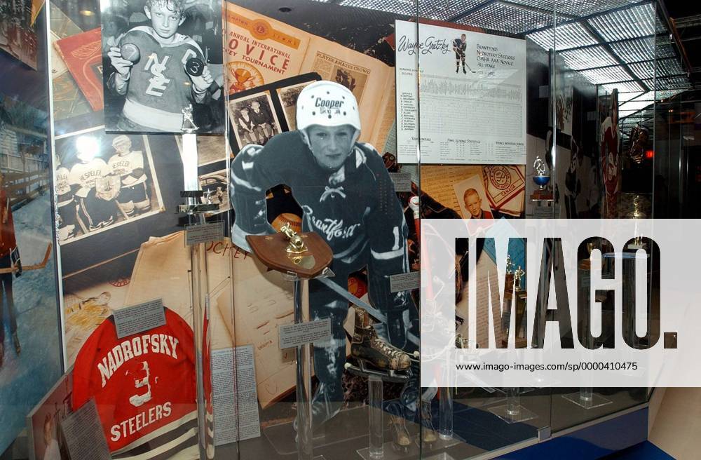 Wayne Gretzky Retrospektive Eishockey Herren NHL, National Hockey League 2001 2002, Historie, Geschichte, Museum, Sportmuseum Einzelbild Hockey Hall of Fame Toronto