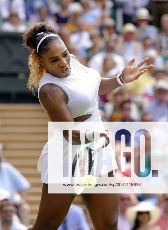 Tennis: Wimbledon championships Serena Williams of the United States in action against Barbora Strycova of the Czech Republic in the Wimbledon semifinals on July 11, 2019.