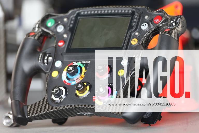 Photo4 LaPresse 12 07 2019 Silverstone, England Grand Prix Formula One England 2019 In the pic: free practice 2, Aston Martin Red Bull Racing RB15 steering wheel