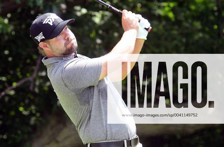 SILVIS, IL - JULY 13: Ryan Moore hits his tee shot on the 2 hole during the third round of the John Deere Classic Golf Tournament at TPC Deere Run on July 13, 2019, at Silvis, IL. (Photo by Keith Gillett Icon Sportswire) GOLF: JUL 13 PGA, Golf Herren - John Deere Classic Icon1907013033